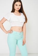 White Luxury Off Shoulder Bardot Crop Top - Enlightened_Apparel2018