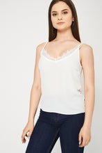 Beautiful White Cami Top With Lace - Enlightened_Apparel2018