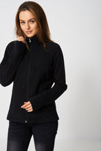 Zip Through Jumper In Black - Enlightened_Apparel2018