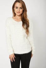 Soft Knit Cream Ladies Jumper - Enlightened_Apparel2018