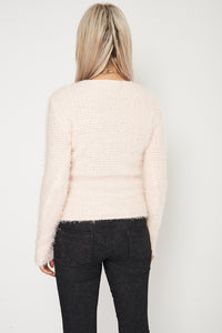 Fluffy Feel Knitted Peach Jumper - Enlightened_Apparel2018